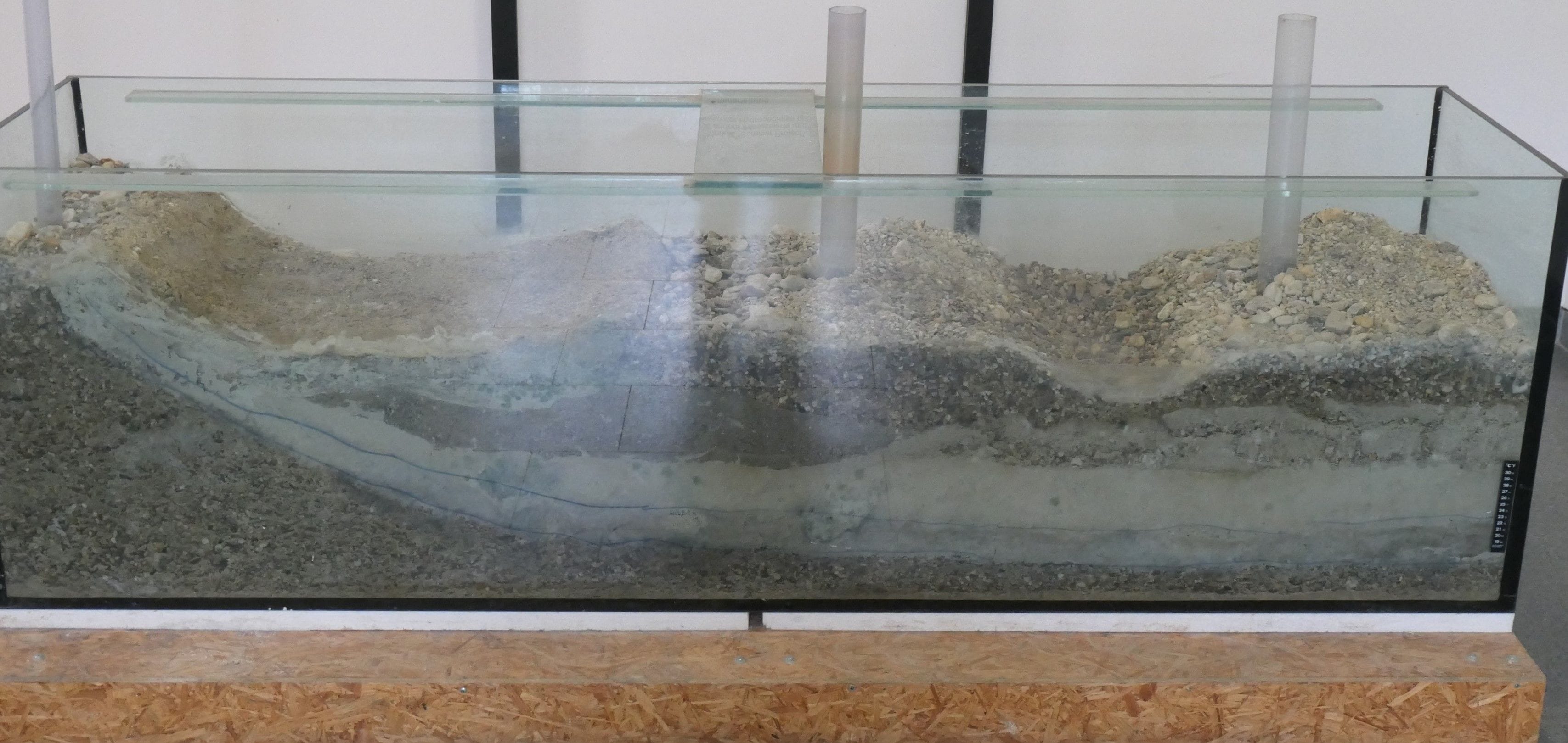 Grundwasserleiter im Aquarium 