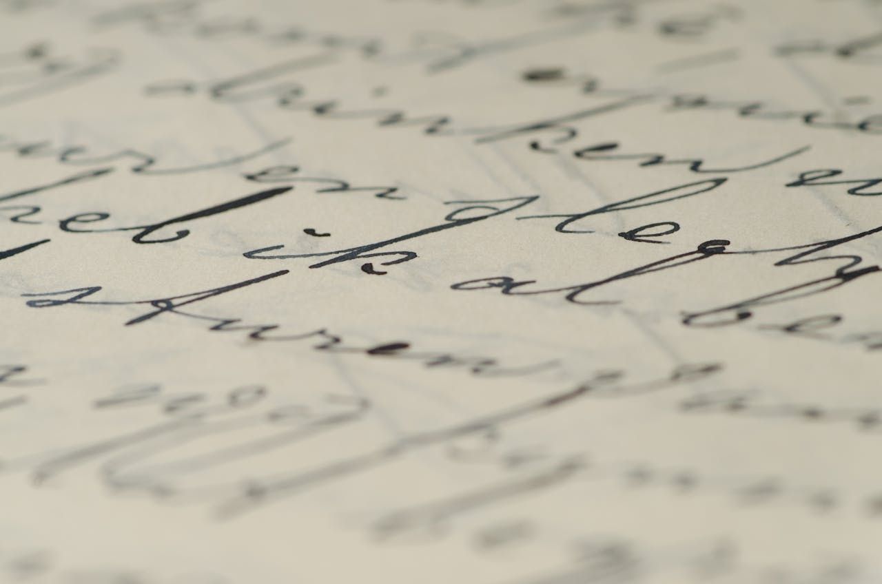 Tinte, Schrift