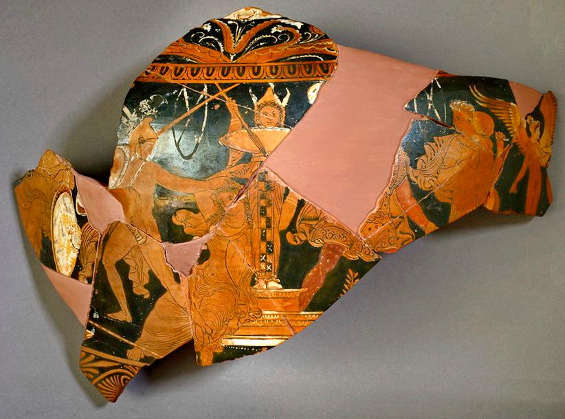 Fragmente eines Gefäßes des Dareiosmalers