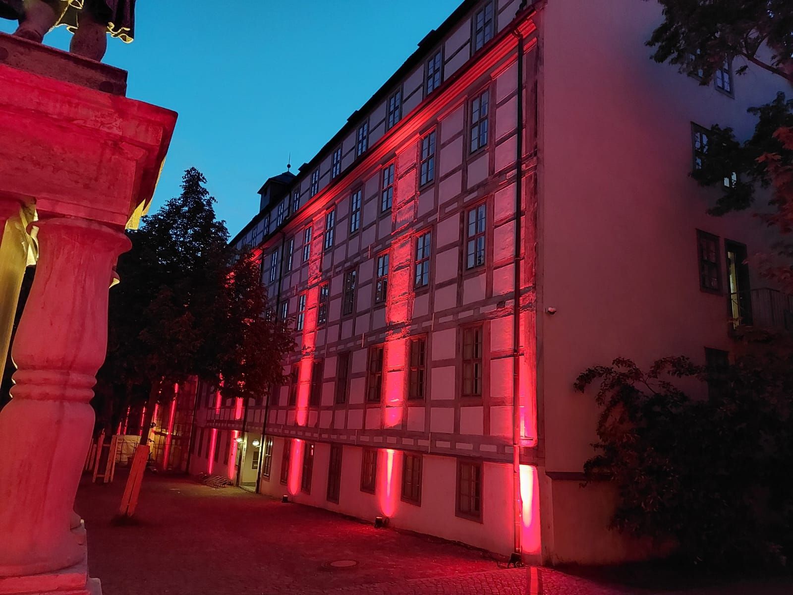 Das DJI auf dem Gelände der Franckeschen Stiftungen