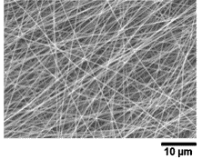 elektrogesponnene Faser